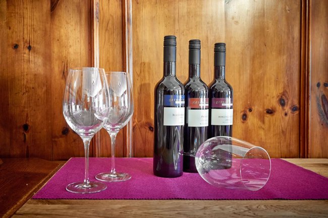 Ein Glas Wein trinken ...